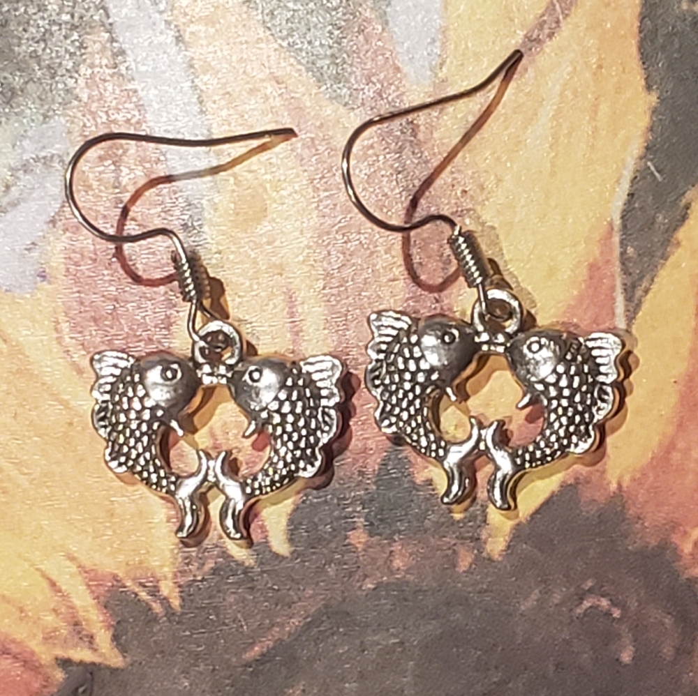 Fish Earrings Silver